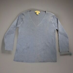 VTG Jones Wear Sports Woman's Vintage Ribbed Top Vneck‎ XL